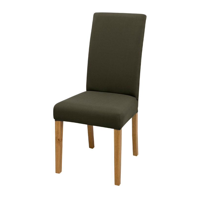 Solid Elastic Chair Slipcover Dining Chair Covers