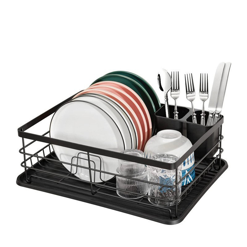 Dish Drying Rack Iron Cutlery Holder With Drainboard Drainer - Temu