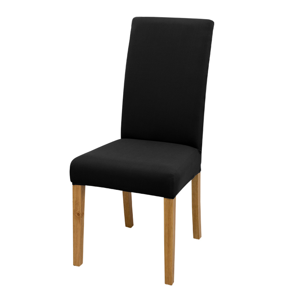 Solid Elastic Chair Slipcover Dining Chair Covers