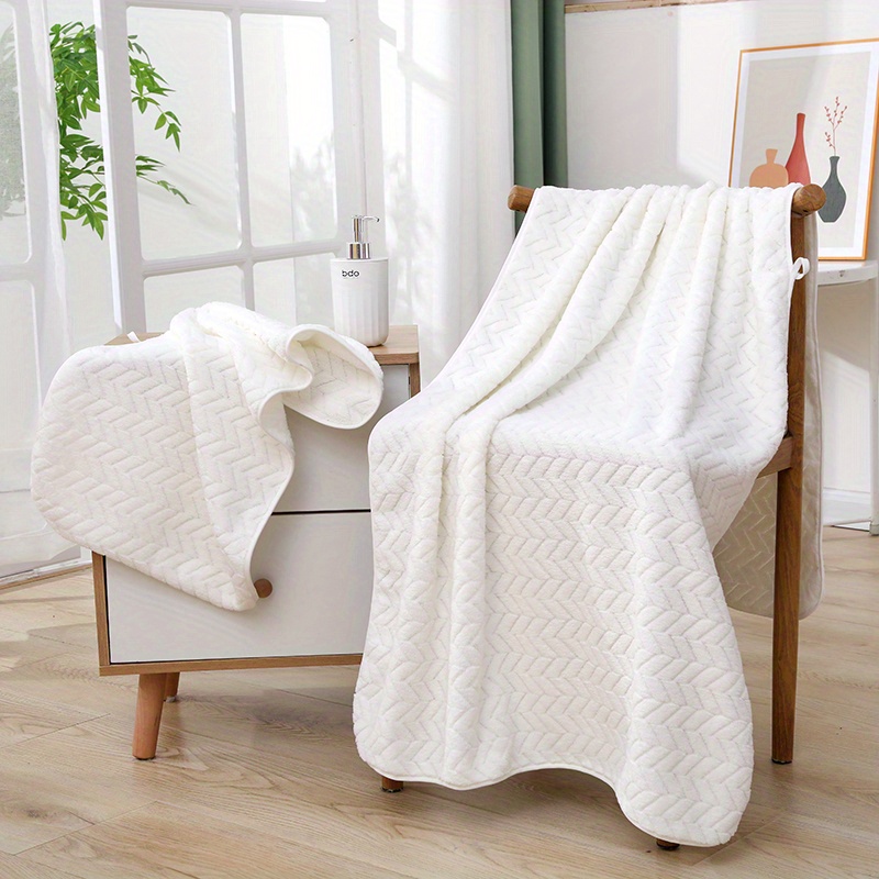 Bath Towel Set Quick Drying Coral Fleece Highly Absorbent - Temu