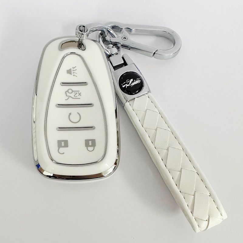 Key Fob Cover With Lanyard, Car Key Case Shell For Chevy For For