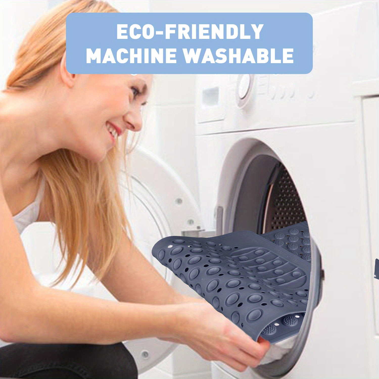 Anti slip Shower Stall Carpet/rug Bathtub Mats Drain Holes Temu