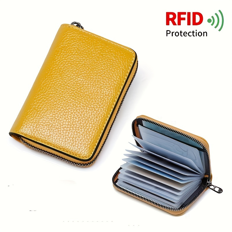 26 Card Slots High end Pu Leather Credit Card Storage Bag Temu