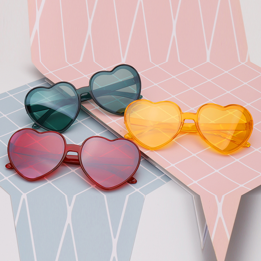 Large heart hot sale sunglasses