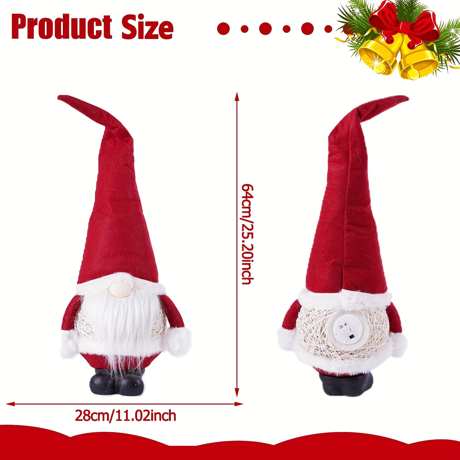 Christmas Gnome Plush Dolls Cute Elf Dolls Plush Faceless - Temu