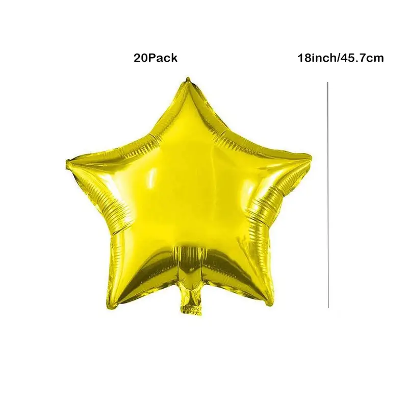 Silvery Star Balloons Aluminum Foil Balloon Mylar Balloon - Temu