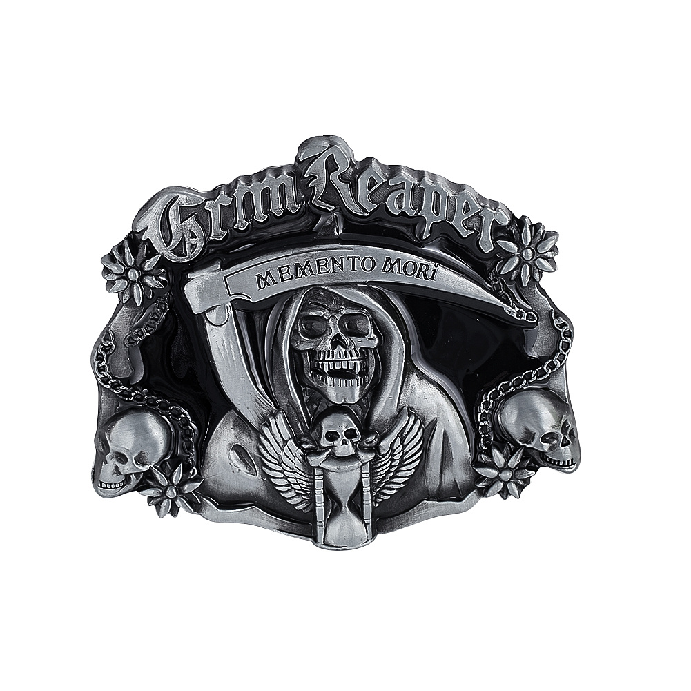 Grim reaper cheap belt buckle