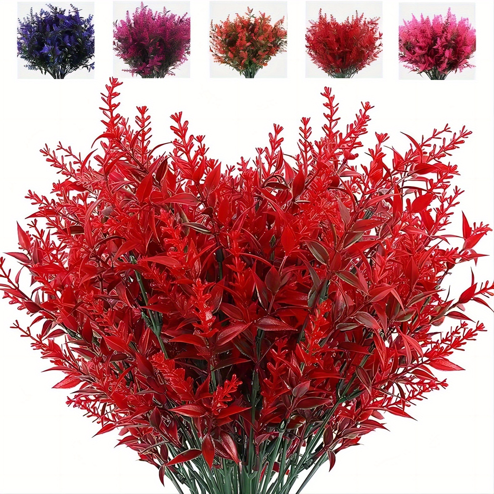 Artificial Flower Lavender Fake Flowers Uv Resistant - Temu