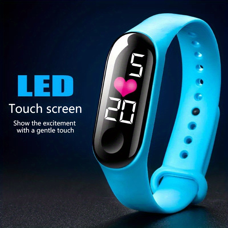 1pc Fashion Children s LED Touch Screen Watch, School Student Sports Electronic Watch, Ideal choice for Gifts details 1