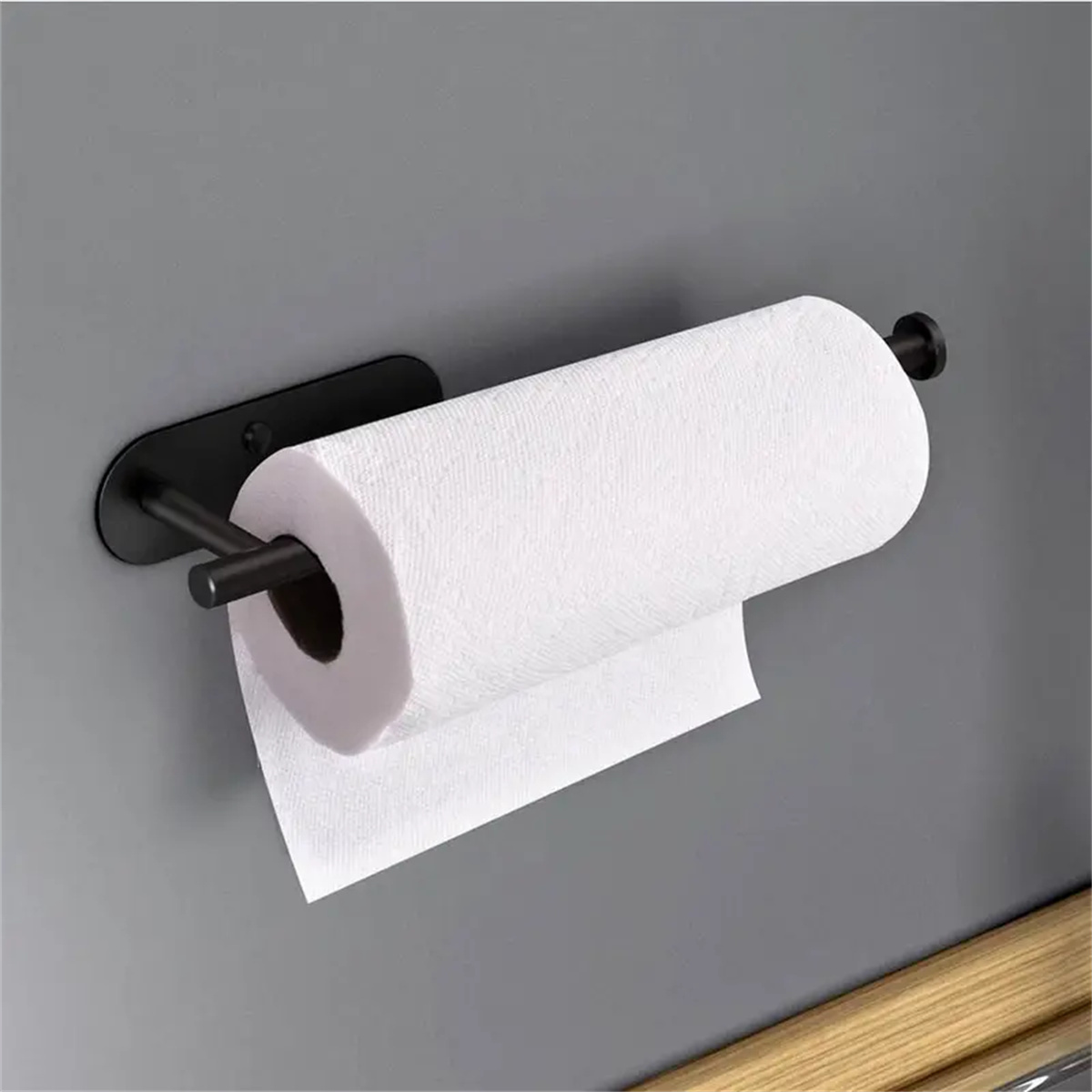 Free Punching Long Paper Towel Rack Toilet Paper Holders - Temu