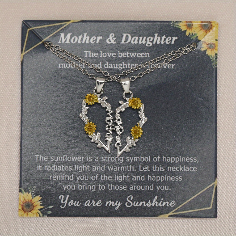 Sunflower Necklace Mothers Day Gift, Mother's Day Gift, Mother