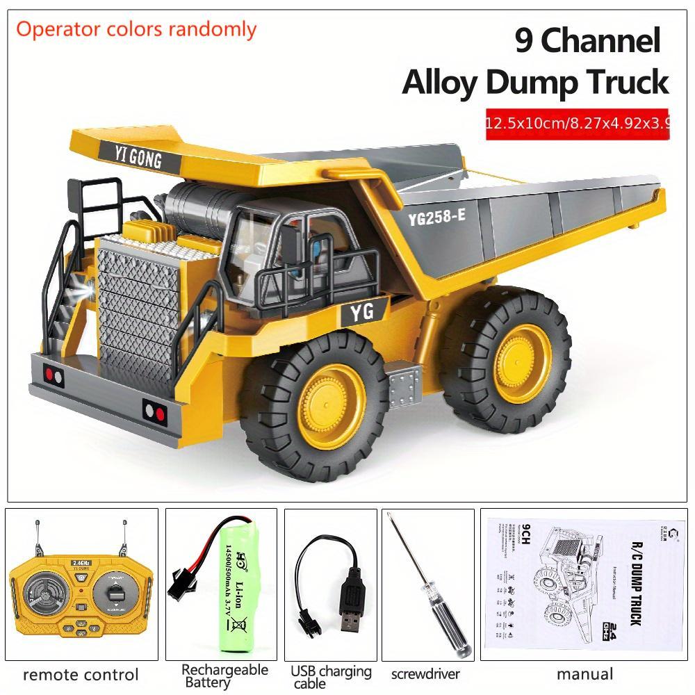 Remote Control Alloy Excavator Dump Truck: Engineering Vehicle Toy