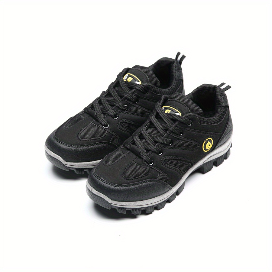 Faux Leather Hiking Shoes Non Slip Lightweight Breathable Trekking Boots