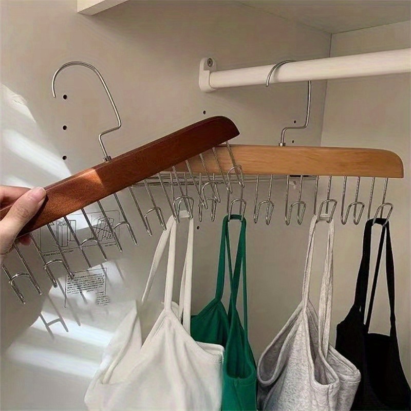 Bra Storage Hanger Women Multifunctional Wooden Belt Hanger - Temu