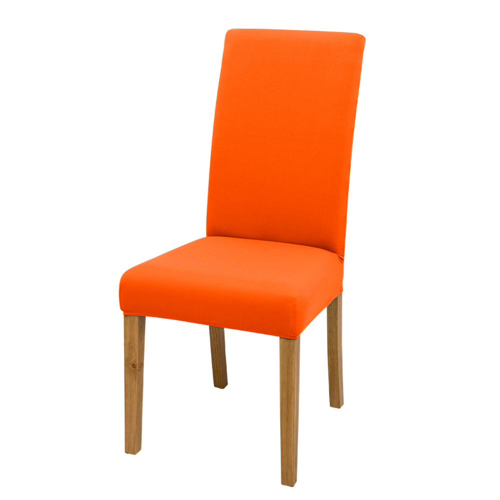 Solid Elastic Chair Slipcover Dining Chair Covers