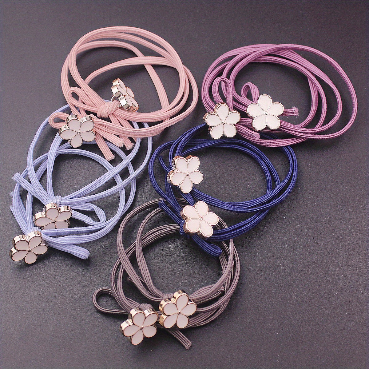 TEMU 5 colores, paquete de 10 de pelo , modernas, , , anillos para el cabello, cintas para de caballo, diademas, adecuadas para el uso diario de las
