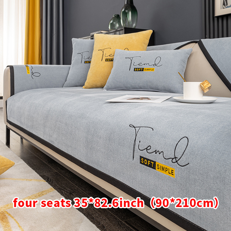 Gray Sofa Slipcover Couch Cover Universal Furniture Protector