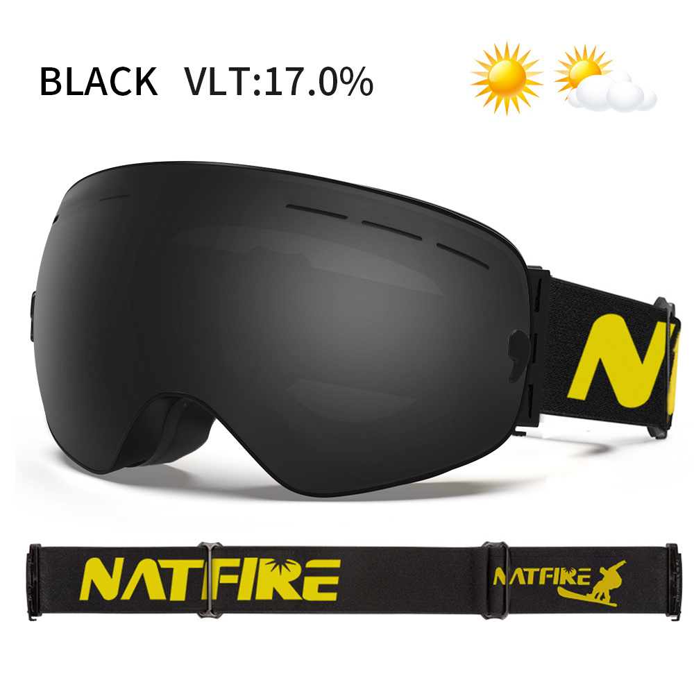 Natfire Ski Goggles Uv Protection Anti Fog Skiing Glasses With  Interchangeable Lens Snowboard Snow Goggles For Men And Women N3 Pro Skiing  Goggles, Free Shipping On Items Shipped From Temu