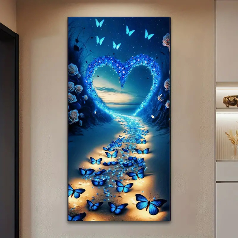 5D DIY Diamond Painting Sets Different Shape Diamond Drawing Tree Cross  Stitch Point Drill Painting Living Room Bedroom Wall Decorative Drawing  (Four