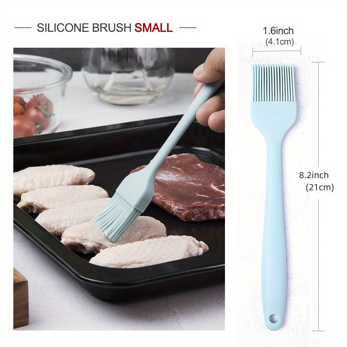 Homgreen 3PCS Silicone Basting Brush, Heat Resistant Pastry Brush