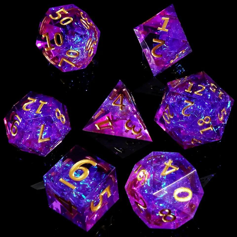 7 Shapes Dice Molds Resin Silicone Hexagon Dice Box Mold Temu