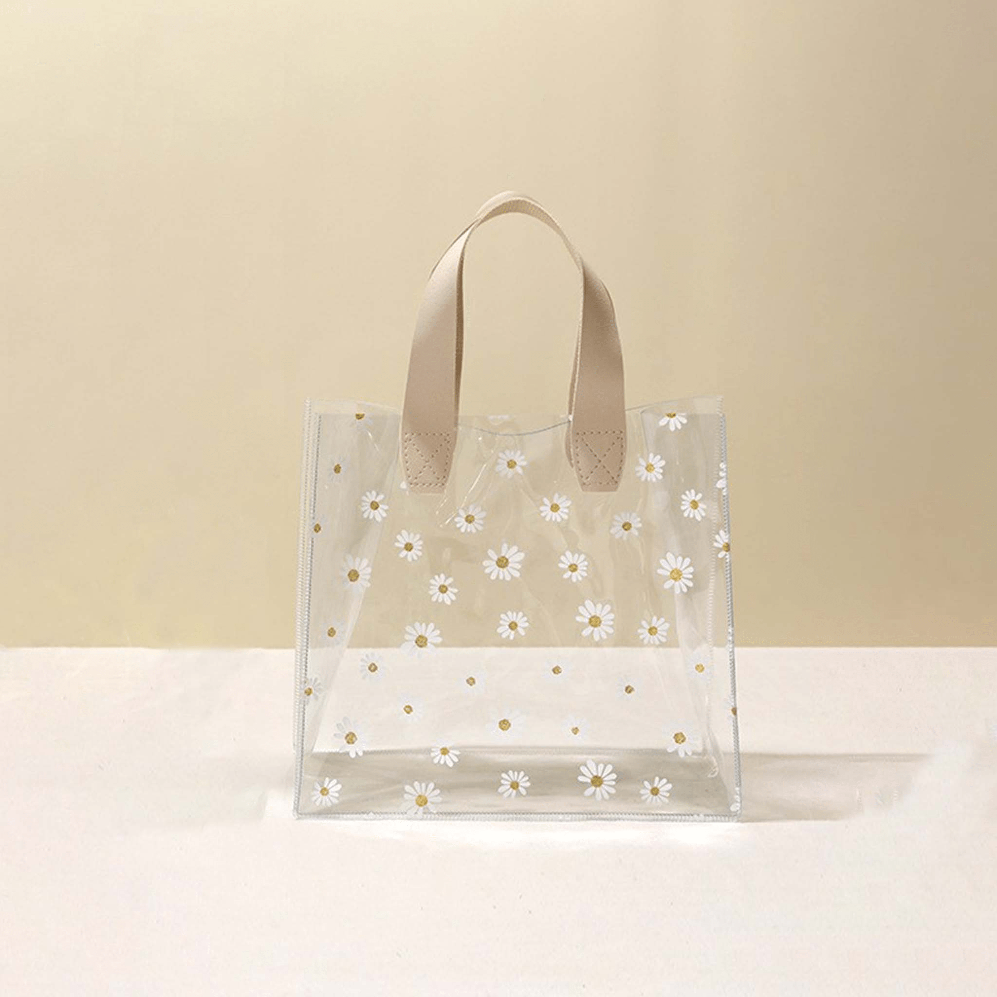  Abaodam 24pcs Transparent Tote Bag Clear Plastic Gift