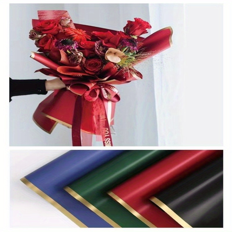 Korean New Flower Wrapping Paper Cynthia Paper Meets Golden - Temu