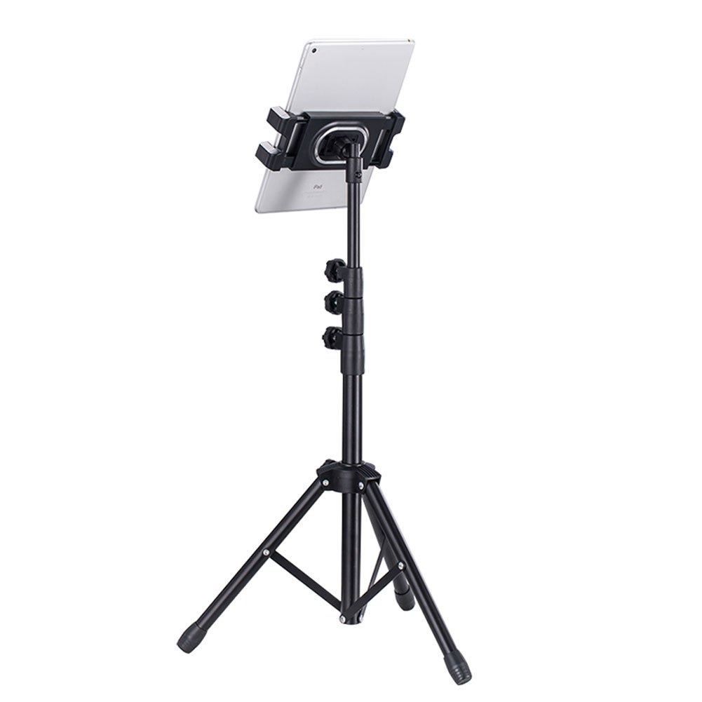 Verstellbarer 32.77cm Metallstativ - Vielseitiger Bodenständer für Tablets &amp; Smartphones, Ausziehbare Höhe mit Einstellbarem Winkel für Live-Streaming &amp; Fotografie