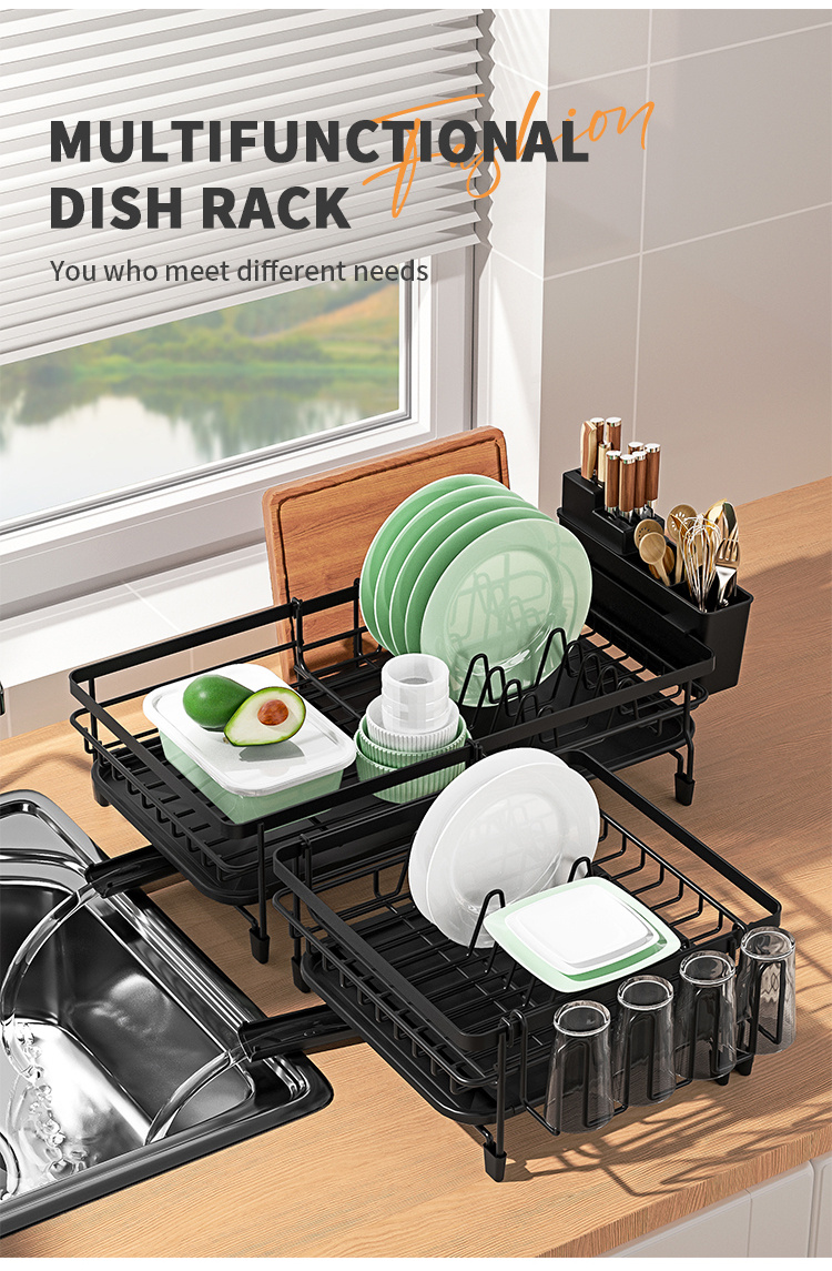Dish Drying Rack,Multifunctional Expandable Dish Rack-Large,Dish Racks for Kitchen  Counter, Dish Drainers for Kitchen Counter - AliExpress