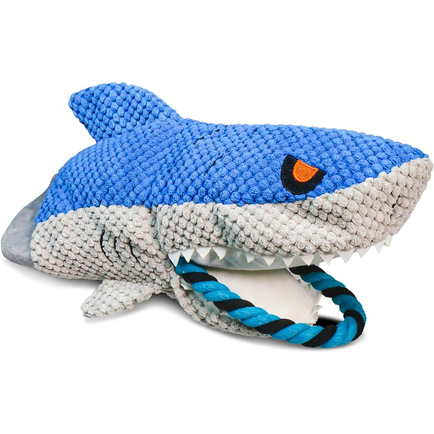 Squeaky shark outlet dog toy