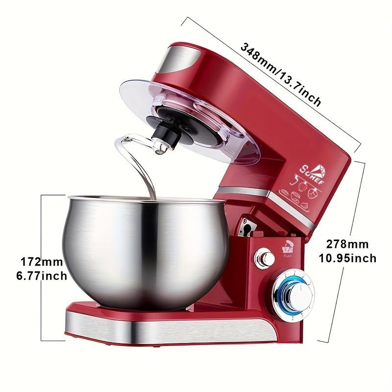Stand Mixer, MOSAIC Electric Kitchen Stand Mixer with 8 Speeds Setting, Splatter  Guard Function and Feeding Port, 5 Qt Stainless Steel Bowl, Dough Hooks,  Wire Whip, Beater