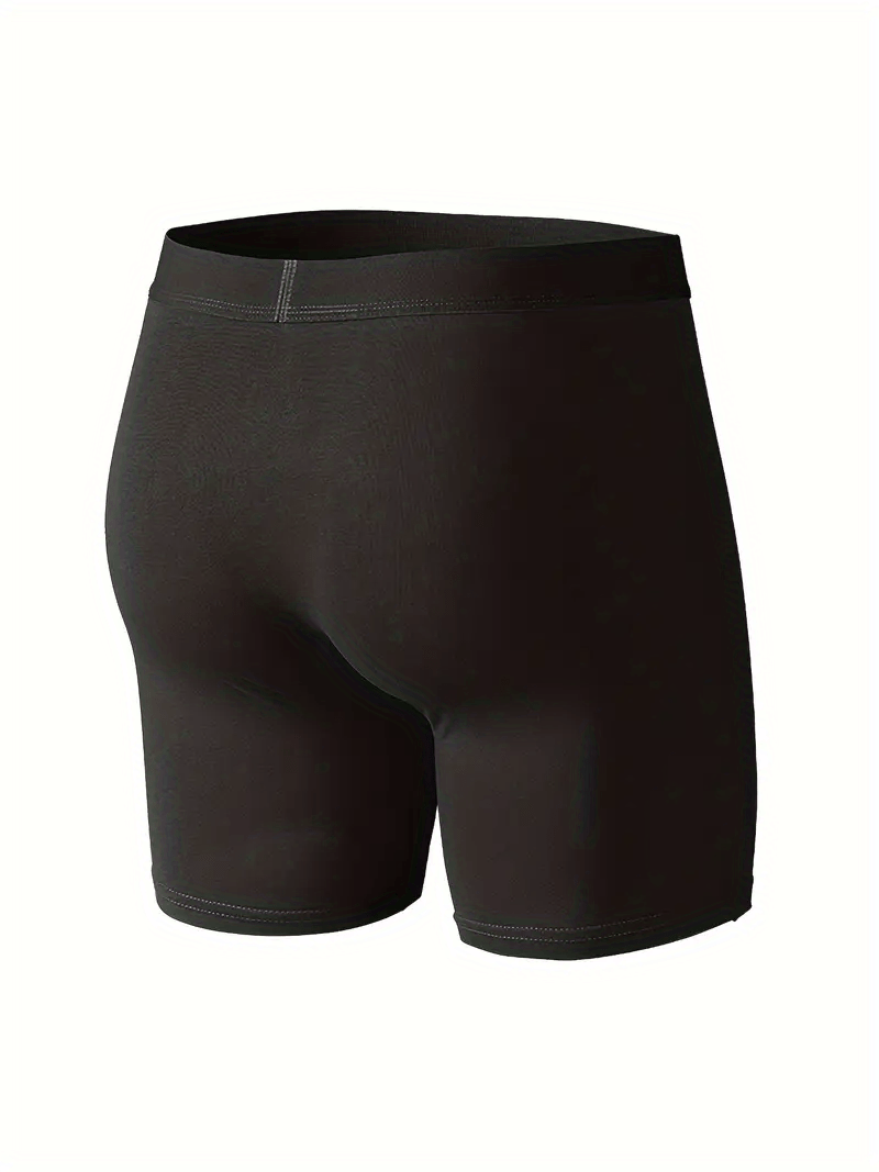 Qopobobo Mens Underwear Boxer Briefs Men's Underwear Plus Size Long Leg  Boxer Briefs Athletic Underpants Compression Shorts Black at  Men's  Clothing store