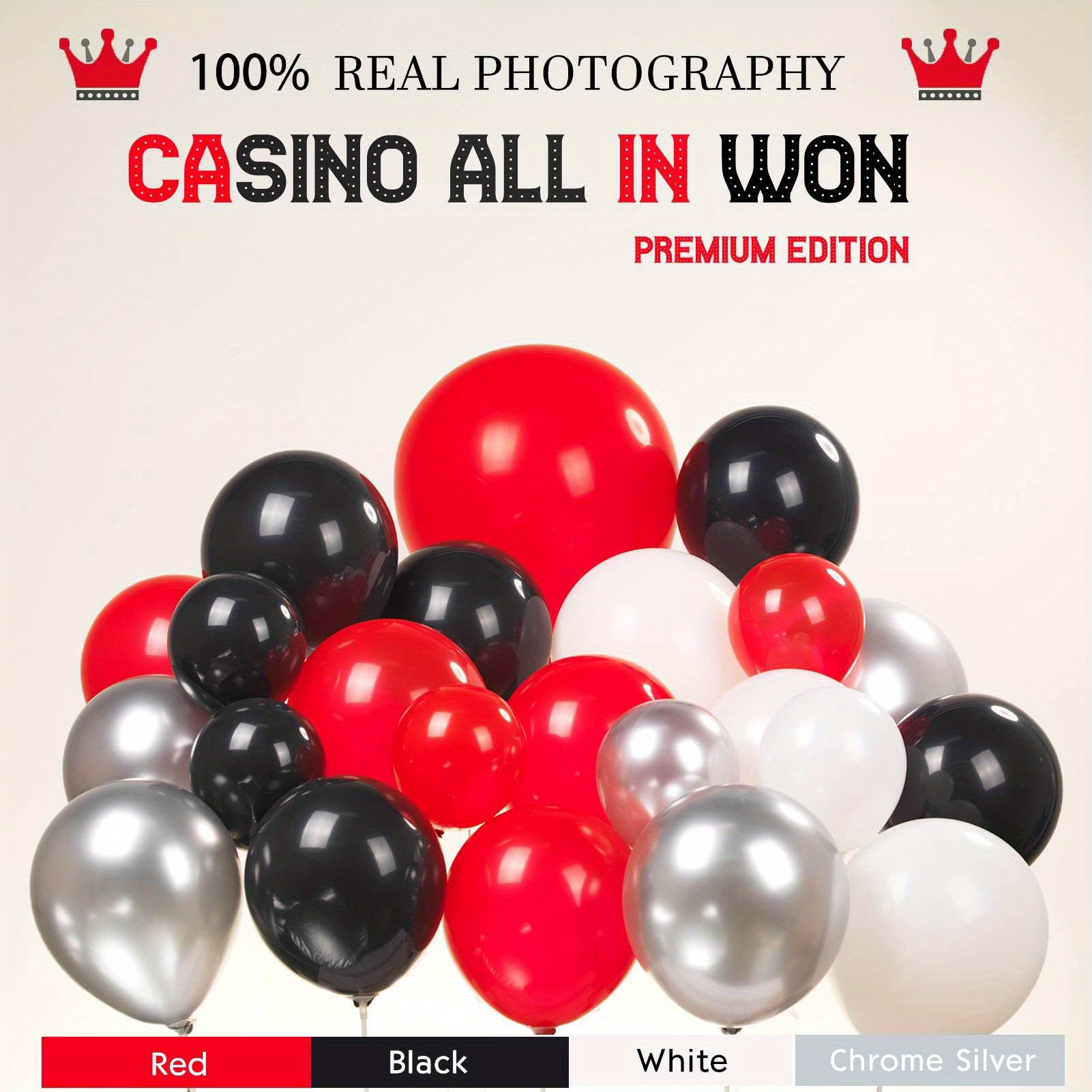 Balloon Garland Arch Kit Las Vegas Night Party Decoration Temu