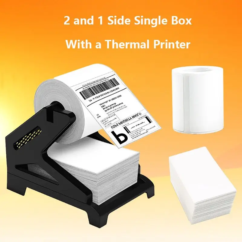New Style Thermal Label Holder For Rolls And Fan-fold Labels, Sticker Roll  Holder Work With Desktop Label Printer, Label Stand Shipping Supplies For  Home Office - Temu Italy