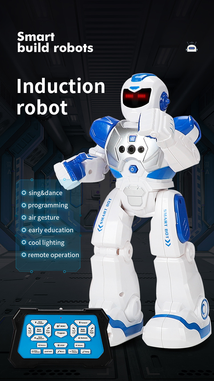 Battery Operated Remote Control Transforming Intelligent Robot 7