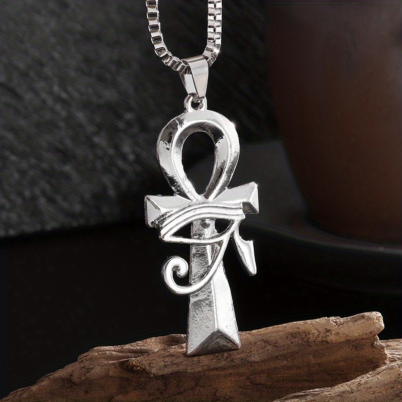 Fashion Ancient Egypt Eye Of Horus Life Key Pendant Necklace,trendy Classic  Amulet Jewelry Gift For Men And Women - Temu