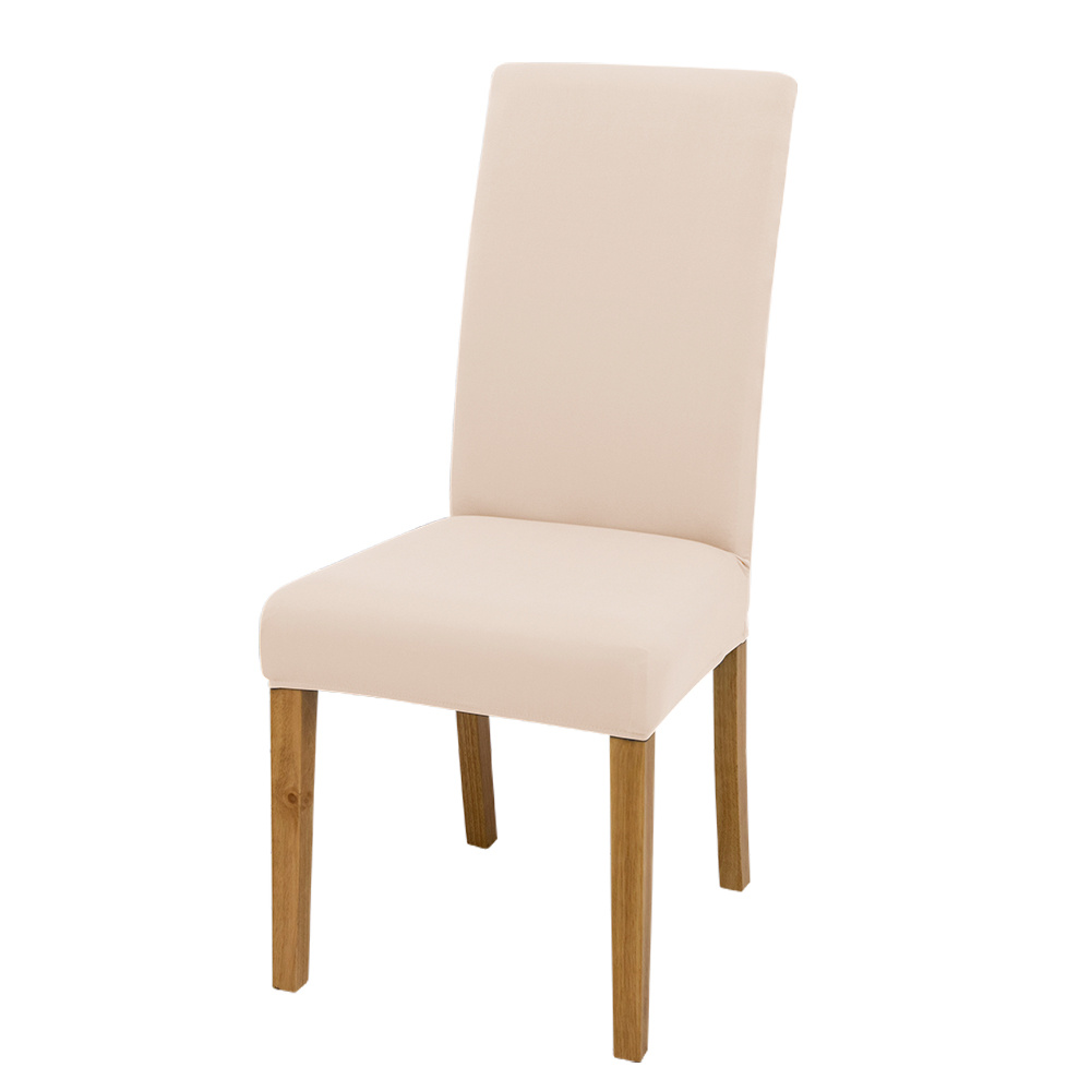 Solid Elastic Chair Slipcover Dining Chair Covers