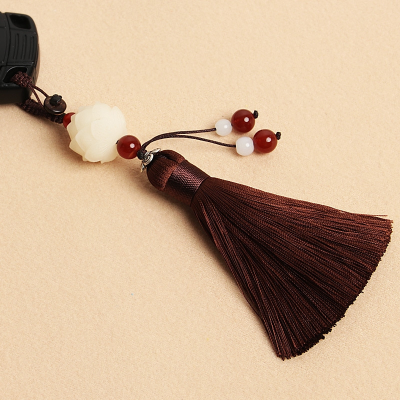 Flower Tassel Bag Charm