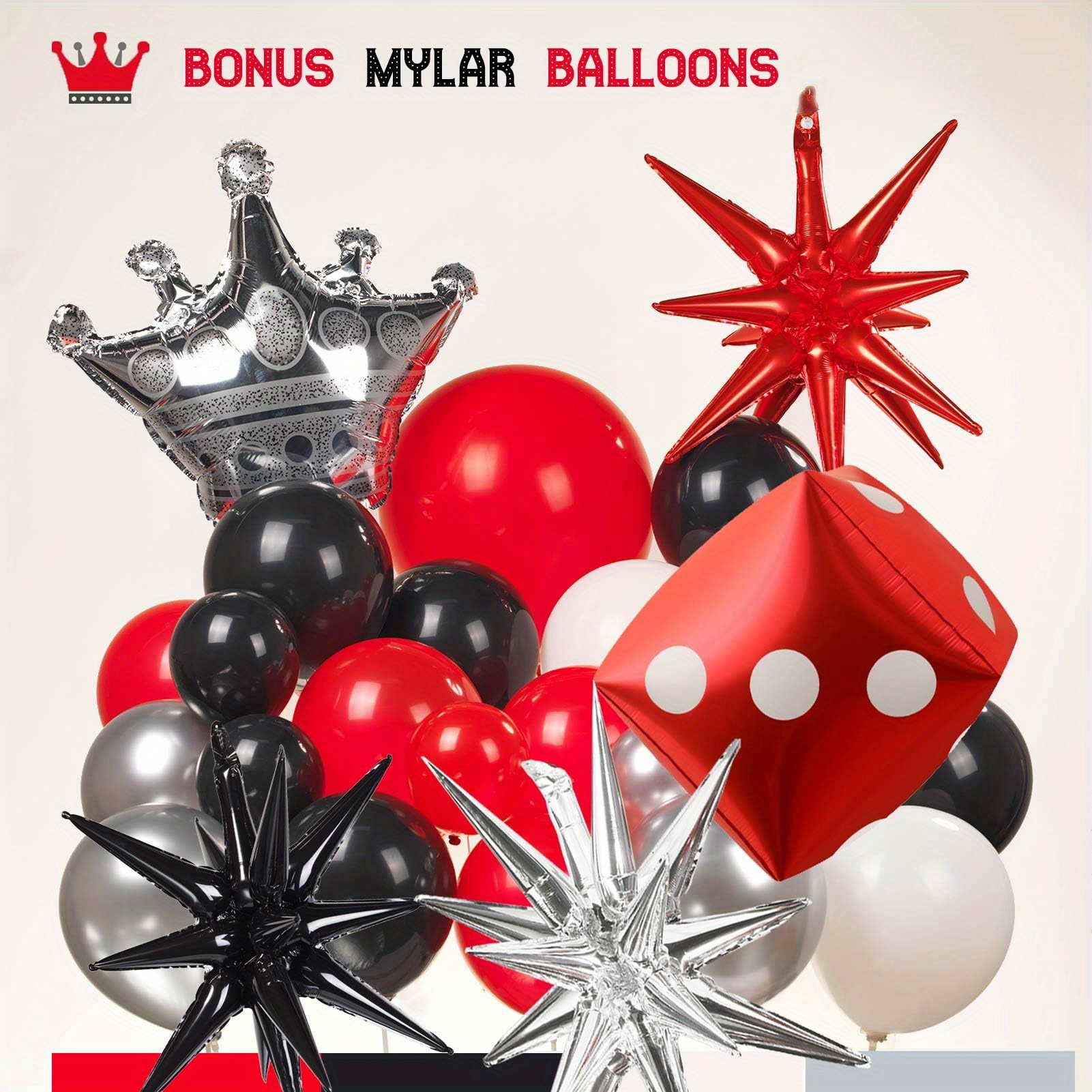 Balloon Garland Arch Kit Las Vegas Night Party Decoration Temu