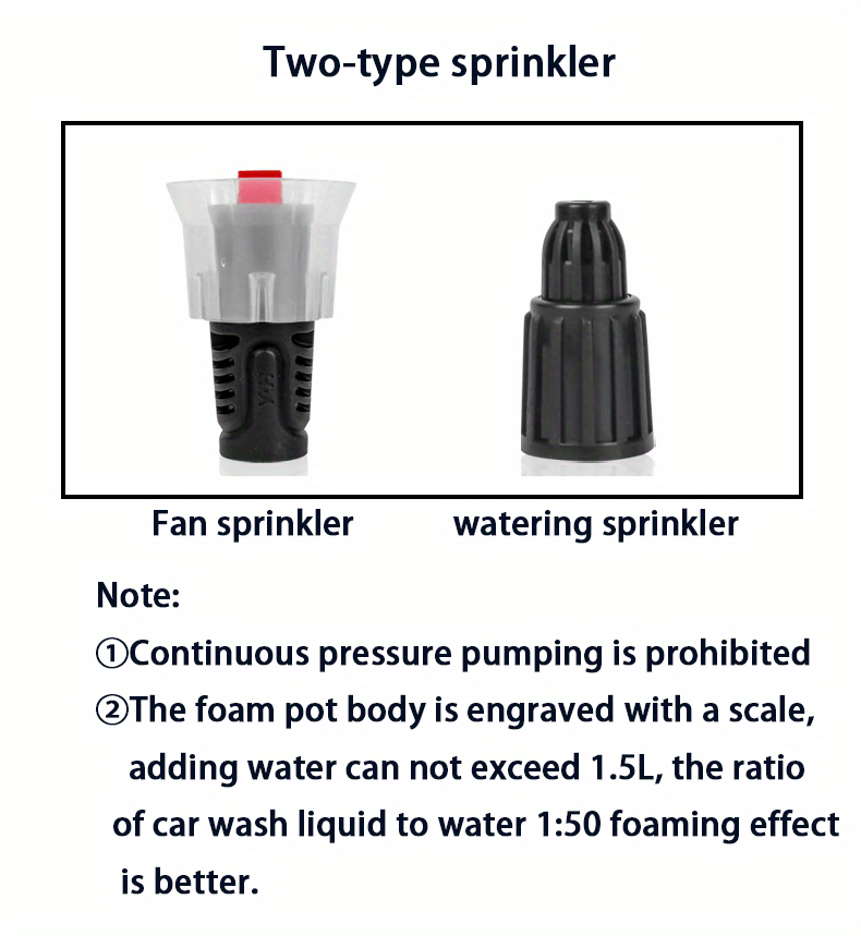 Hand Pump Foam Sprayer Car Wash Spray Bottle Air Pressure - Temu