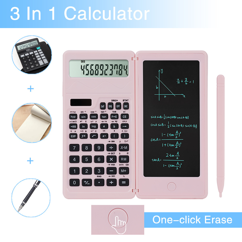 1 pezzo Calcolatrice scientifica rosa , multifunzionale per