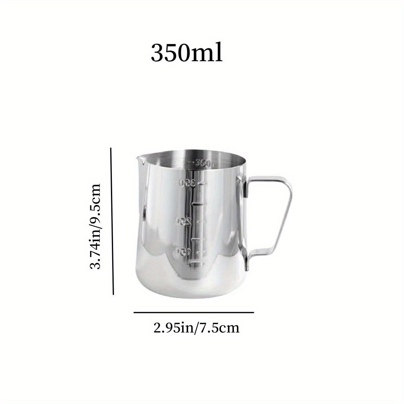 Milk Frothing Pitcher Stainless Steel Milk Frothing Cup Coffee Frother Cup  600ml 