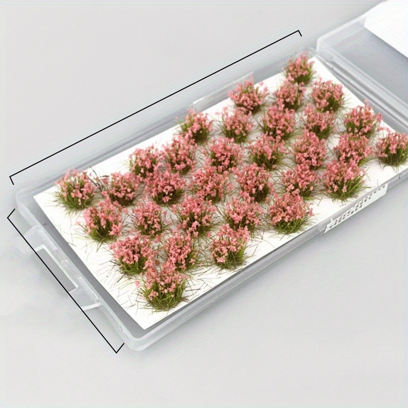 HO/O Scale Miniature Flowers Grasses 32 Tufts 1:87 Garden Plants