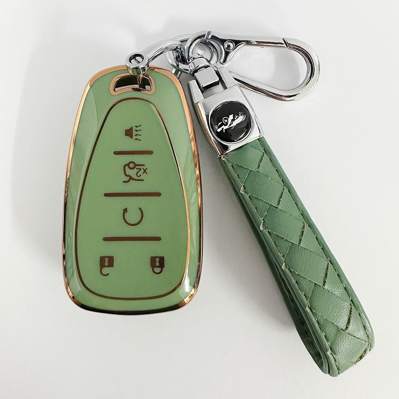 Key Fob Cover With Lanyard, Car Key Case Shell For Chevy For For