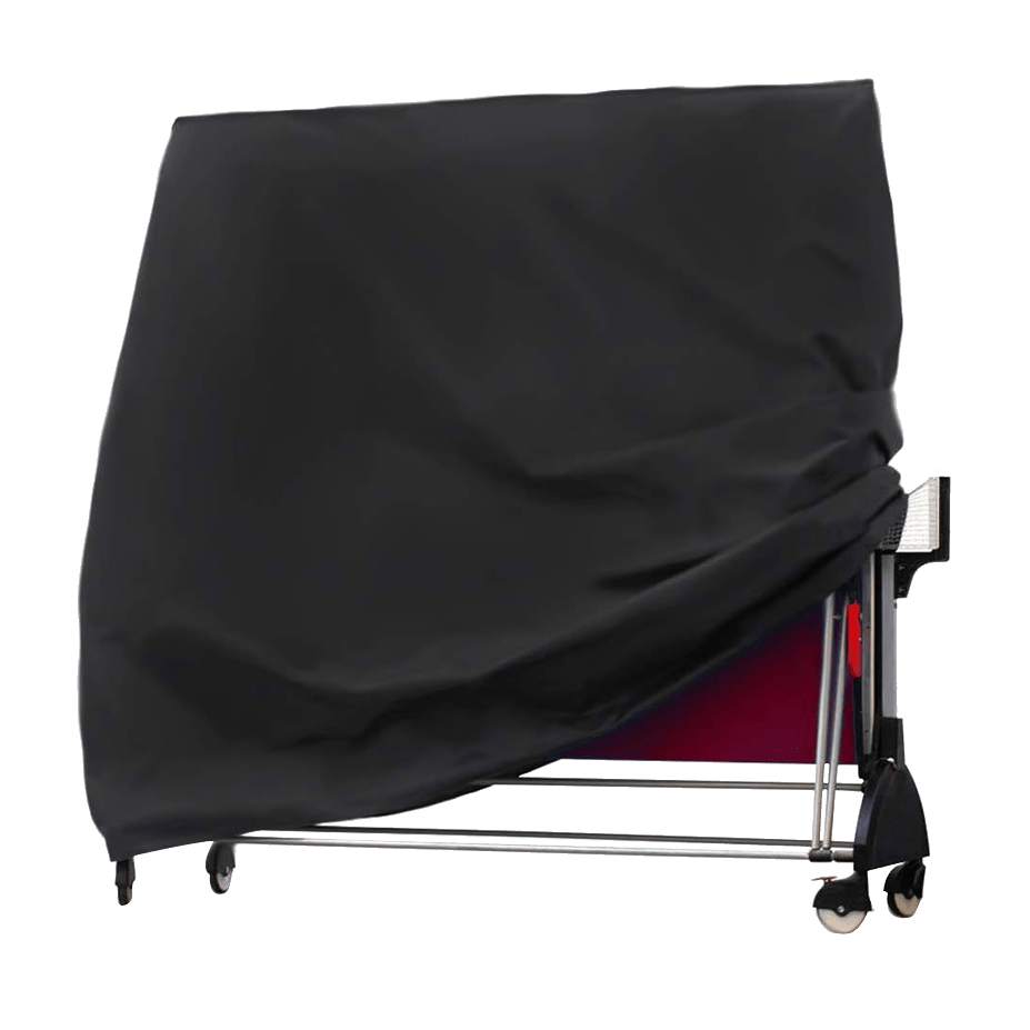 Image of Heavy-duty Table Tennis Table Cover - 210d Oxford Fabric, Uv & With Elastic Edges For - Indoor/outdoor Pong Table Protector (black), Durable Polyester Fabric