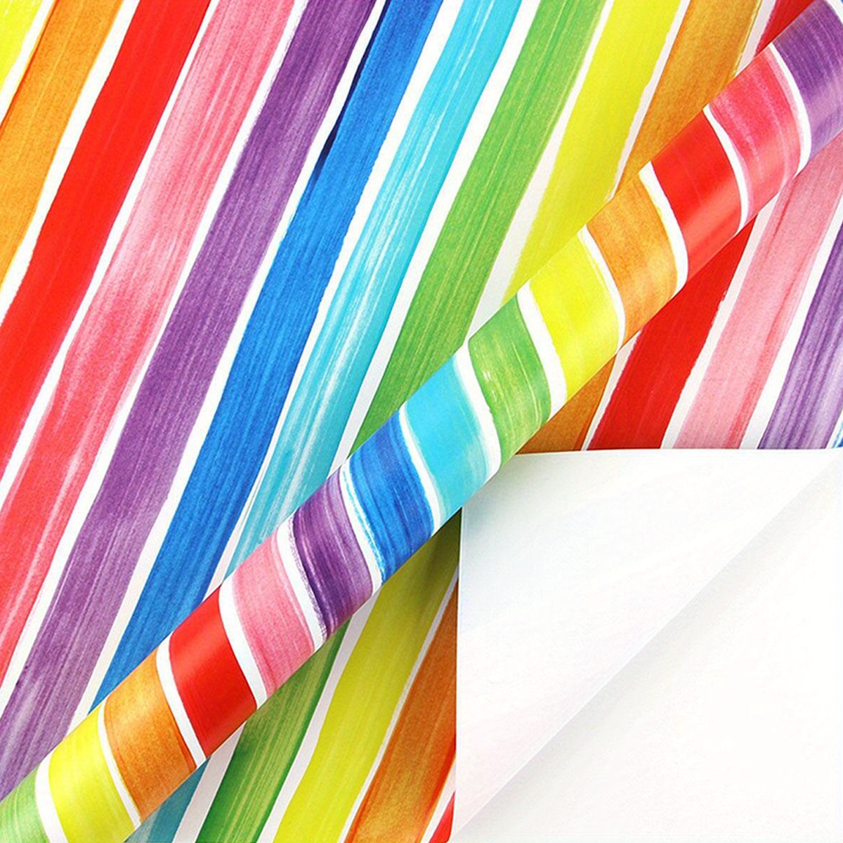 Colorful Striped Party Gift Wrapping Paper Birthday Wedding