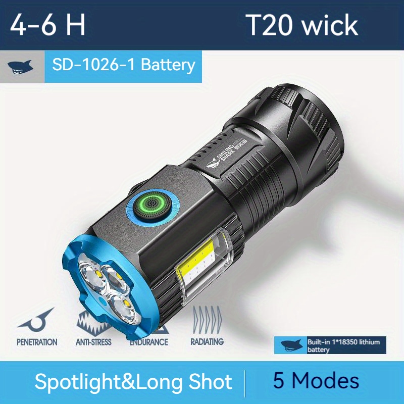 Sans Marque Mini lampe torche - Super Bright - 3 modes - Lampe de poche et  portables à prix pas cher