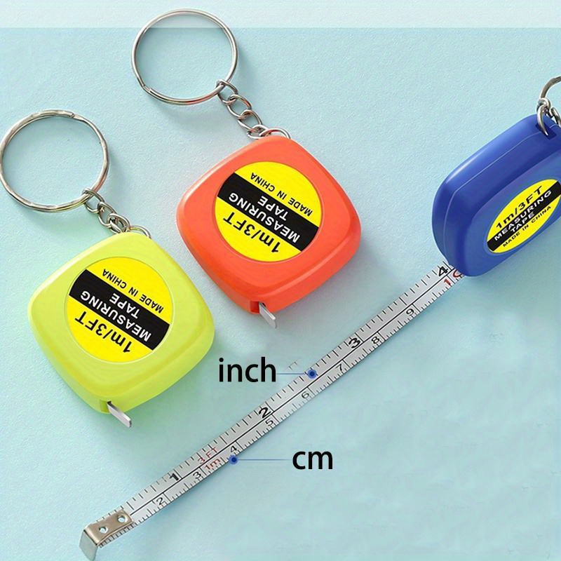 Portable Measuring Ruler Keychain Men Automatic Telescopic - Temu