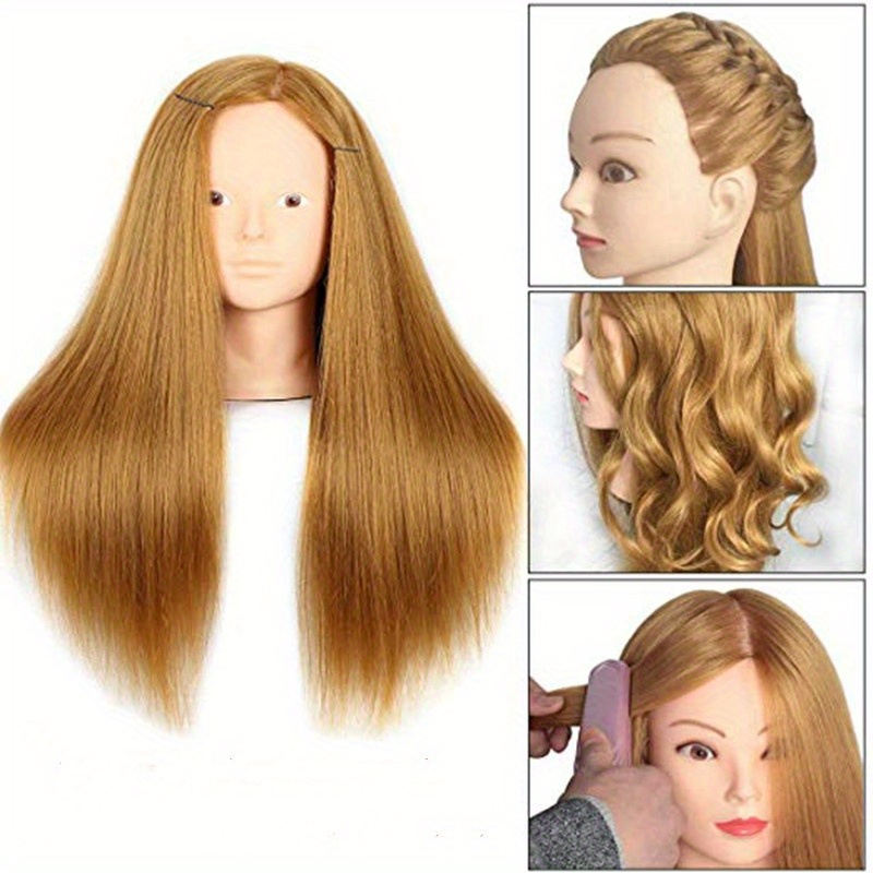 85% Real Human Hair Training Head For Dolls Hairstyles Braid - Temu