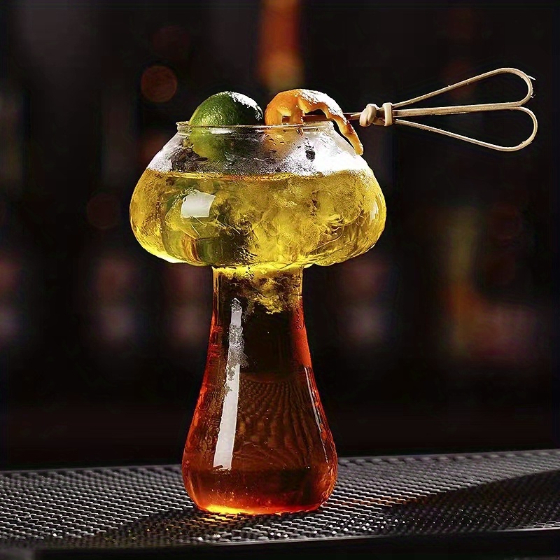 Funky Mushroom Glass Cup – GoldenHourDesigns